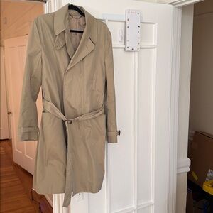 Gieves & Hawkes Double Breasted Overcoat Savile Row London - Beige Trench Coat